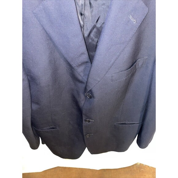 Daniel Cremieux Men’s Dress Blazer Size 42R Black Ing Loro Piana Business Formal - Picture 7 of 12